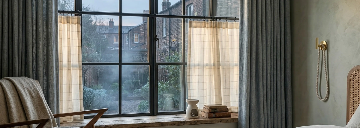 Window treatments for bedroom